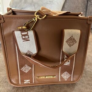 Steve Madden Tan and Cream Crossbody Bag